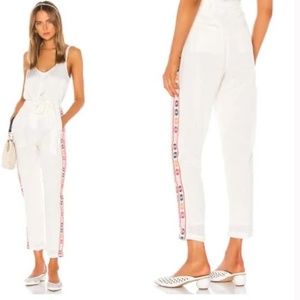 NEVER WORN TULAROSA Embroidered Linen Pants Size XL, Tags on